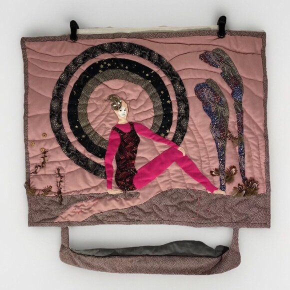 SOKA Other - SOKA Fabric Art Wall Hanging “No More Patriarchy” Handmade Appliquéd. OOAK